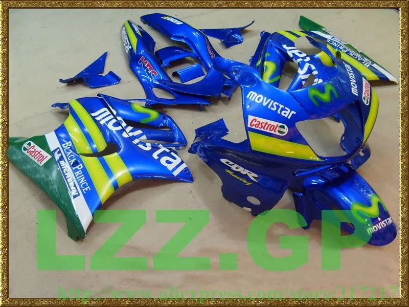 

CBR600F3 Fairing for HONDA CBR600F3 97 98 1997 1998 CBR600 F3 97 98 CBR600 F3 1997 1998 motorcycle fairings kit green blue #23dd