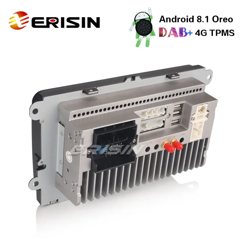 Erisin ES3818V 9 &quotDAB + 4 г TPMS DVR Android 8 1 автомобилей Радио gps СБ 3 USB слот для камера заднего