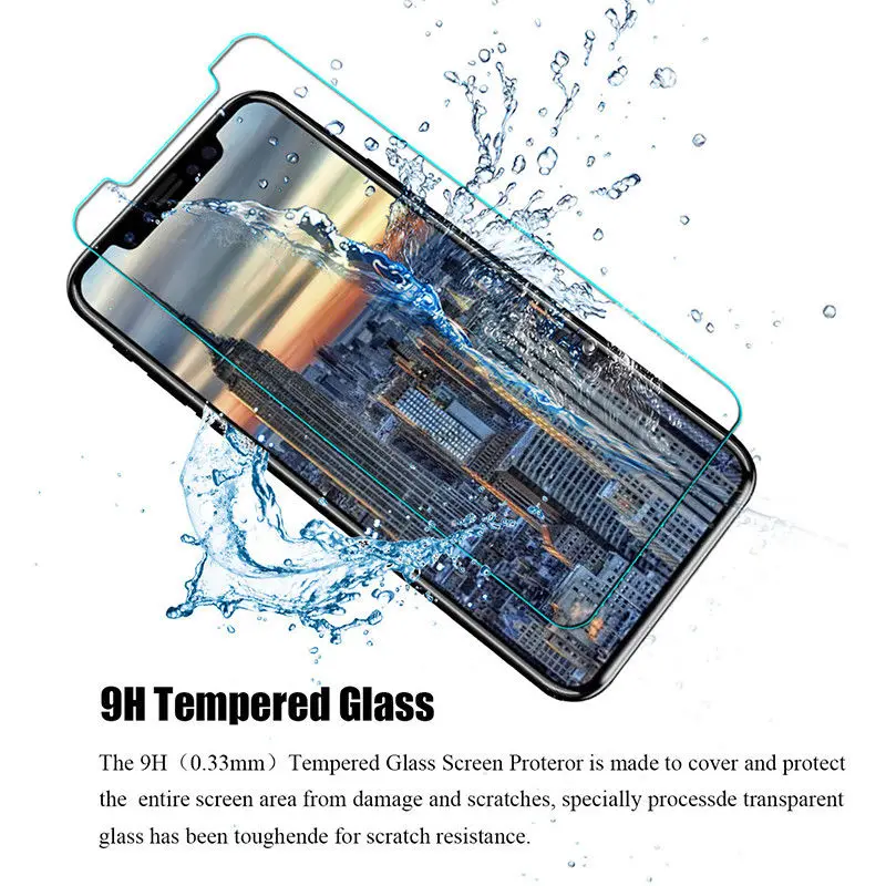 Защитное стекло HOPCHAM закаленное для iPhone XS Max/7/8/plus твердость 9H защита экрана 2