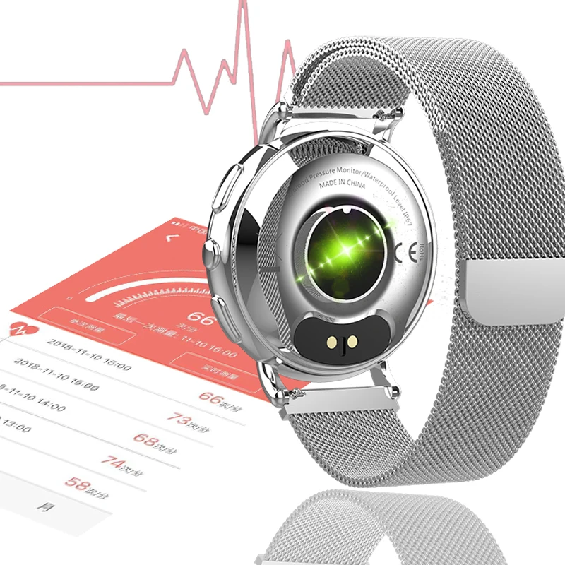 2020 Смарт часы мужские OLED цветной экран Женская мода Фитнес трекер монитор