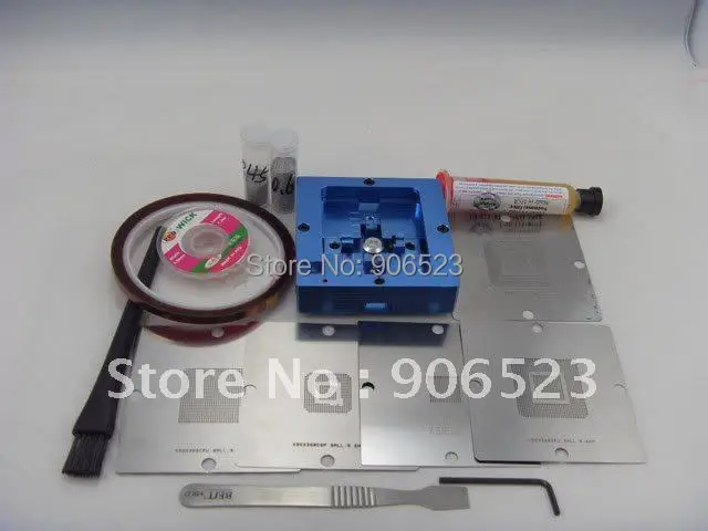 Бесплатная доставка набор для реболлинга bga в комплекте станция 90 мм + трафареты