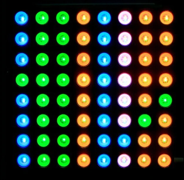 Трехцветный полноцветный Общий Анод RGB светодиодный модуль точечной матрицы