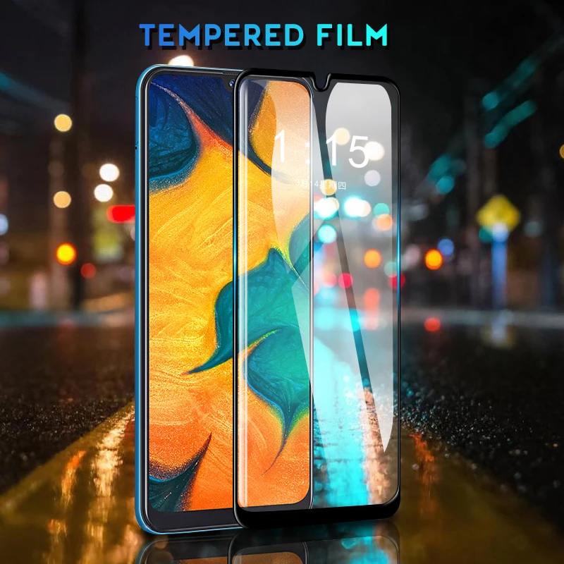 9 H полное покрытие защитное закаленное стекло для samsung galaxy A20 A50 A30 M30 протектор