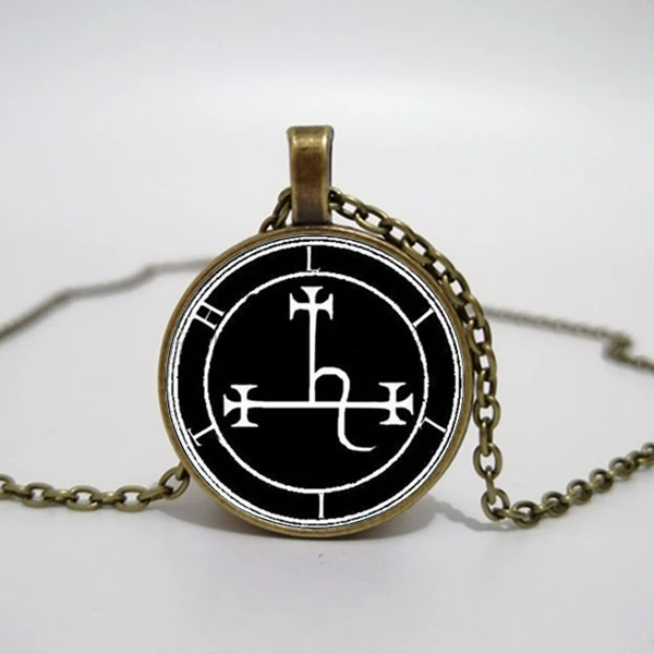 Ожерелье с подвеской Lilith Sigil стеклянное ожерелье фото 3 цвета|Ожерелья подвеской|