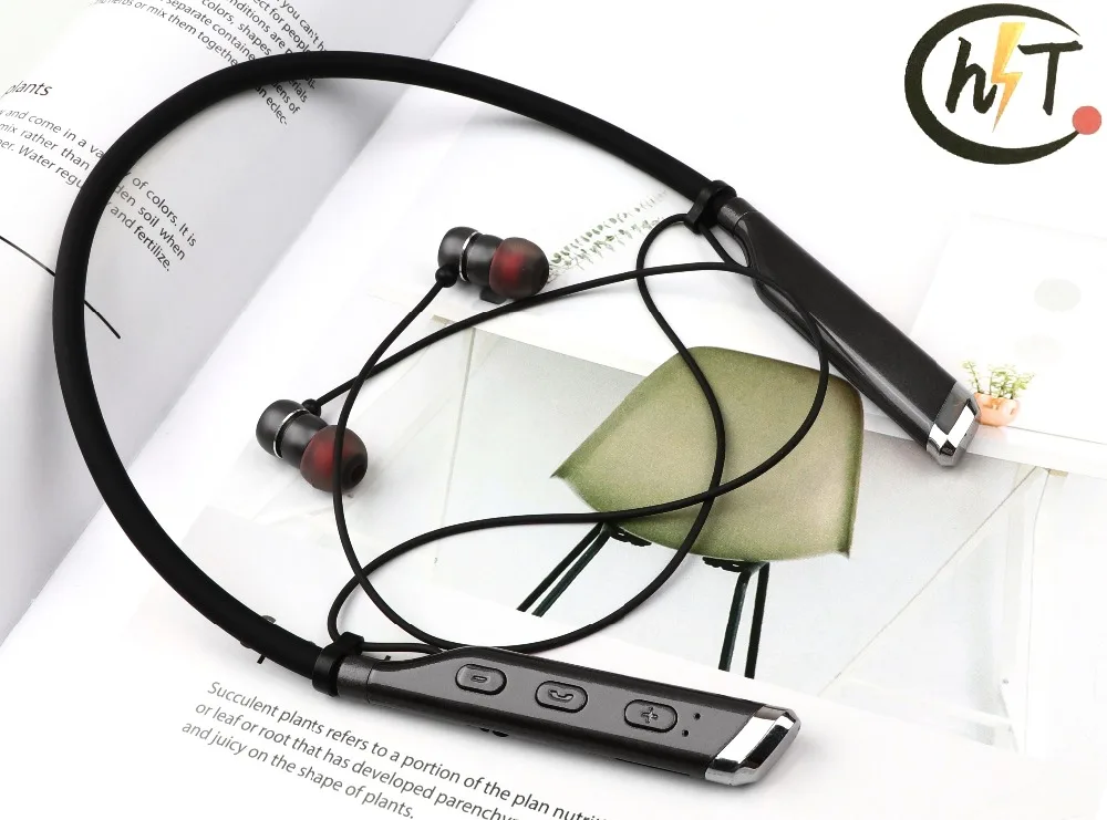 V91 стерео наушники Bluetooth 4 2 с гибким шейным ремешком водостойкие встроенный