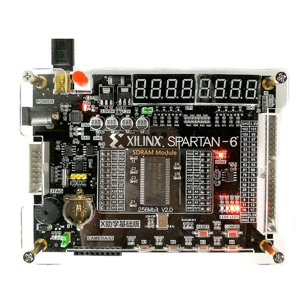 FPGA макетная плата Xilinx Spartan-6 XC6SLX9 макетная плата+ 256 Мбит SDRAM+ VGA модуль