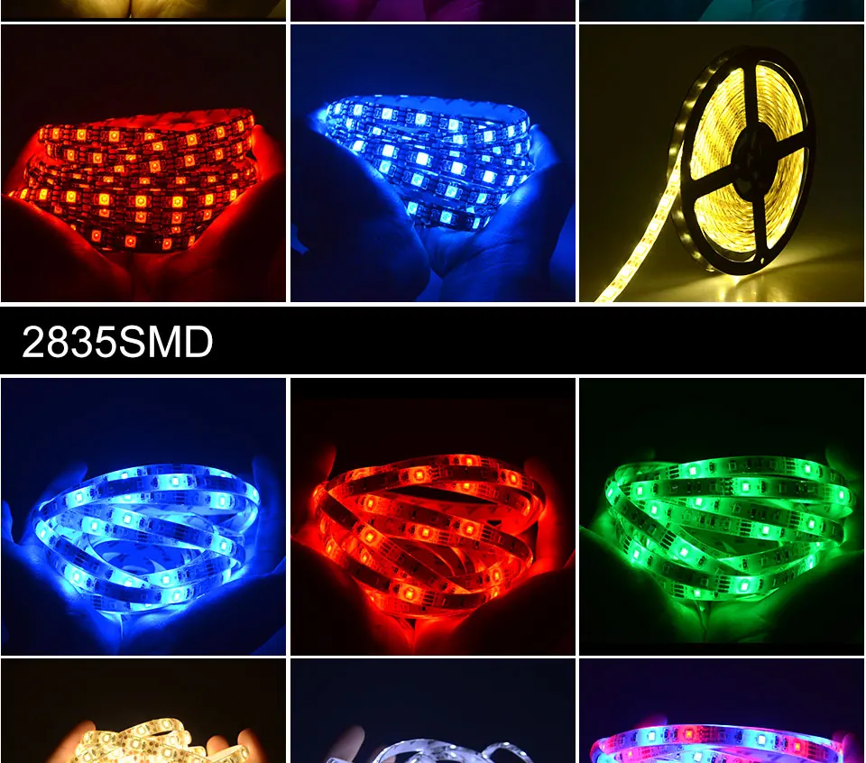 Foxanon USB DC 5 В Светодиодная лента ИК-пульт 2835 RGB 0,5 м 1 м 2 м 3 м 4 м 5 м 60 светодиодов/м водонепроницаемый гибкий светильник для ТВ спальни Рождество