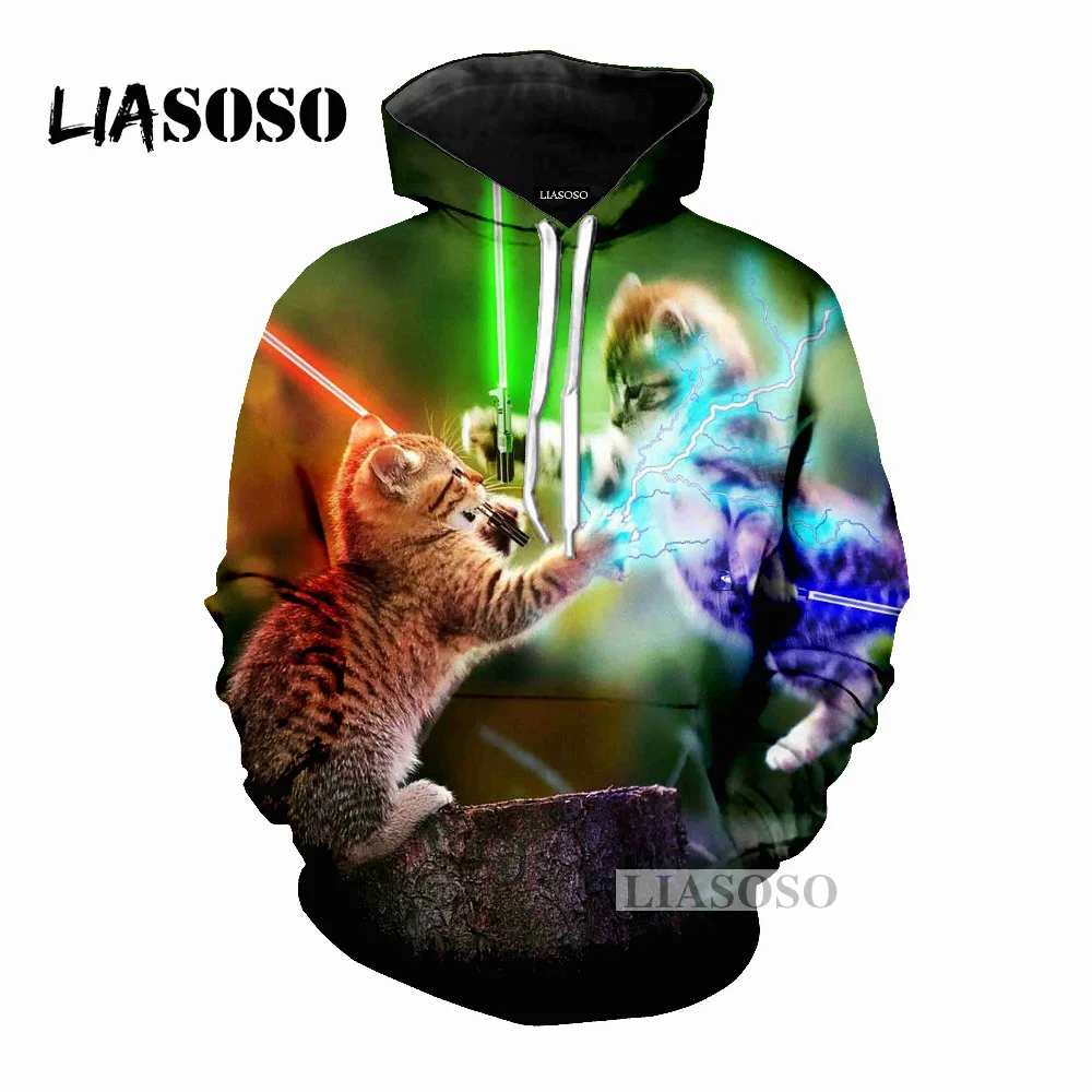 LIASOSO 2019 последней моде fantasy lightning кошки с капюшоном обувь для мужчин и женщин 3D