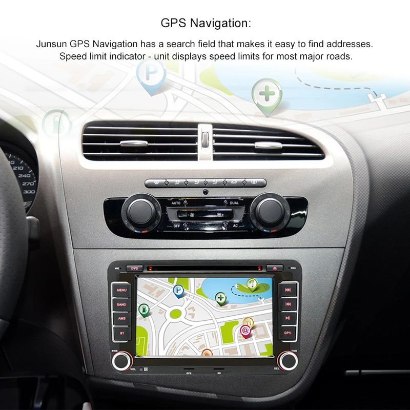 Junsun AI Голосовое CarPlay Автомагнитола Магнитола Мультимедиа автомобиля для Seat Leon MK2