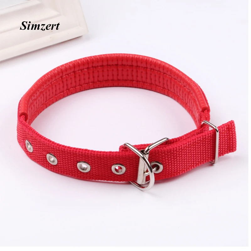 Simzert собачий ошейник для собаки жгут поводок собак из мягкой кожи на подкладке