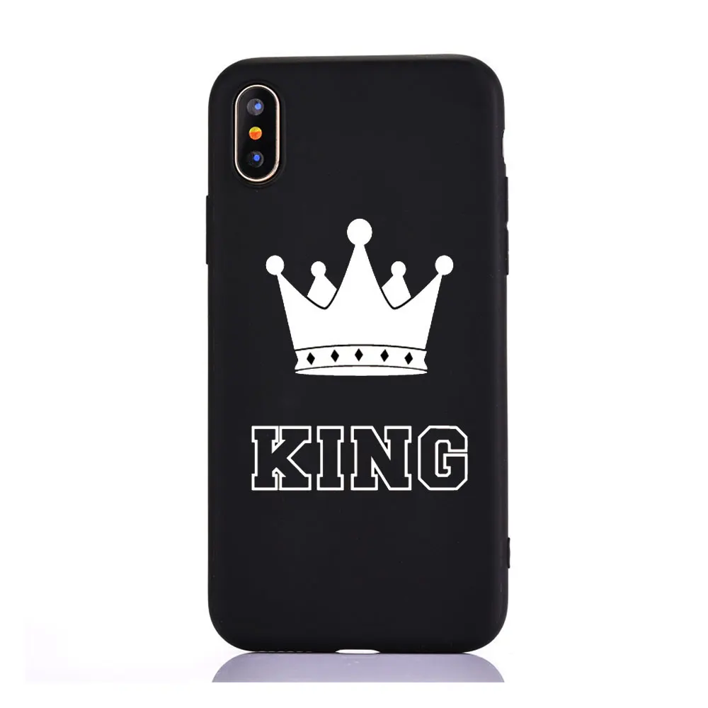 TPU D8007 Чехол для телефона с цитатами Король Королева Любовь Розовый Красный Черный для huawei P20 P30 mate 10 lite p8 P9 P10 Lite honor 10 Мягкий ТПУ силиконовый чехол - Цвет: TPU D8007