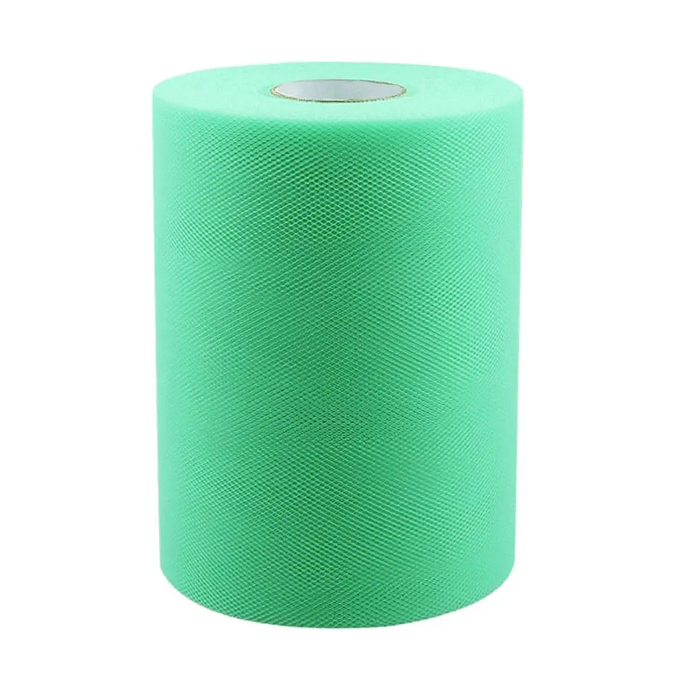 Mint green OurWarm 100 ярдов 15 см Тюль в рулонах для свадьбы Декорации, свадебное украшение рулон ткани ремесло Открытый церемония день рождения принадлежности - Цвет: Mint green