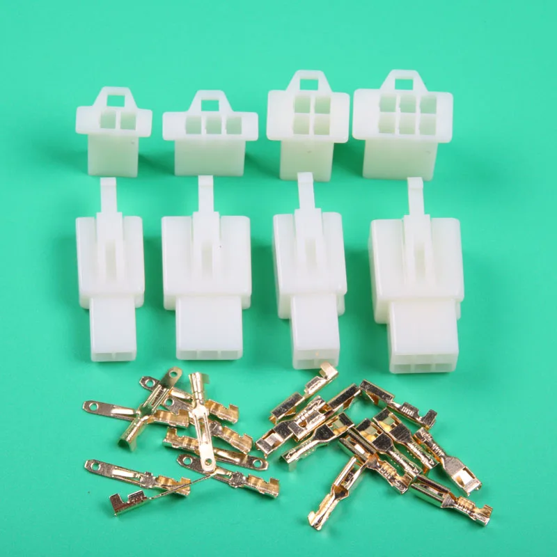 Авто разъем 2 8 мм Электрический провод Наборы 3 4 6 способ Мотоцикл авто