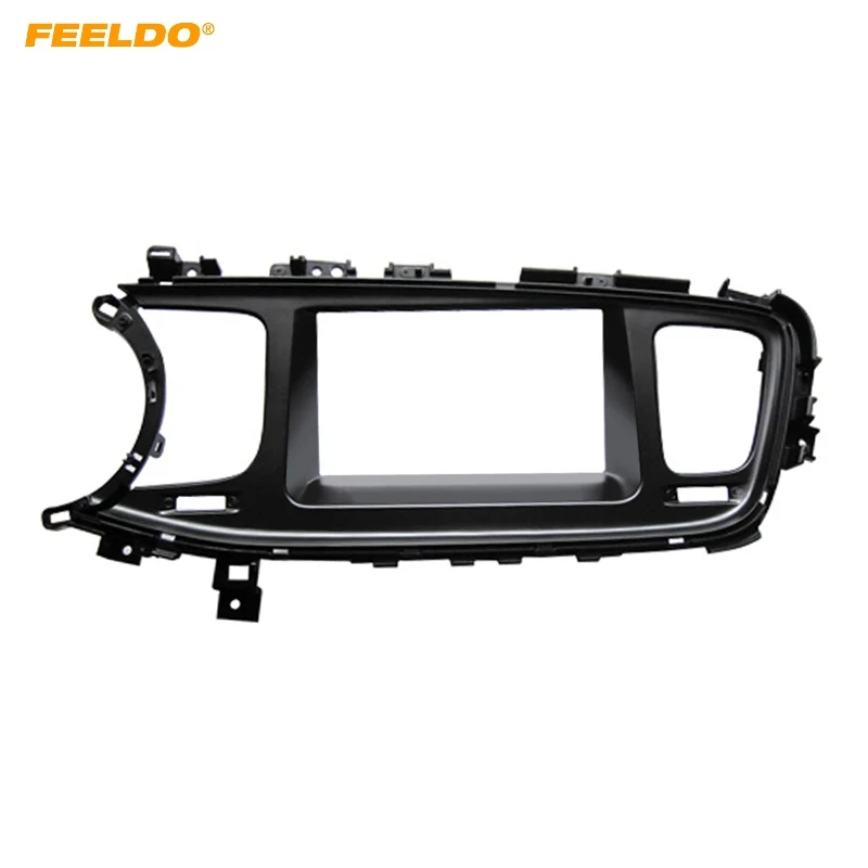 

FEELDO 2DIN Автомобильная CD/DVD Радио панель Рамка для KIA K5 2013 панель Левая рука приборной панели отделка монтажный комплект