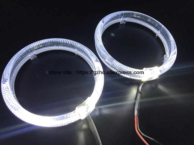 Hochitech CREE светодиодный чип световод Ангельские глазки комплект Halo Кольцо дневной свет с диммером Fuction для Smart Fortwo W451 Mk2 2008