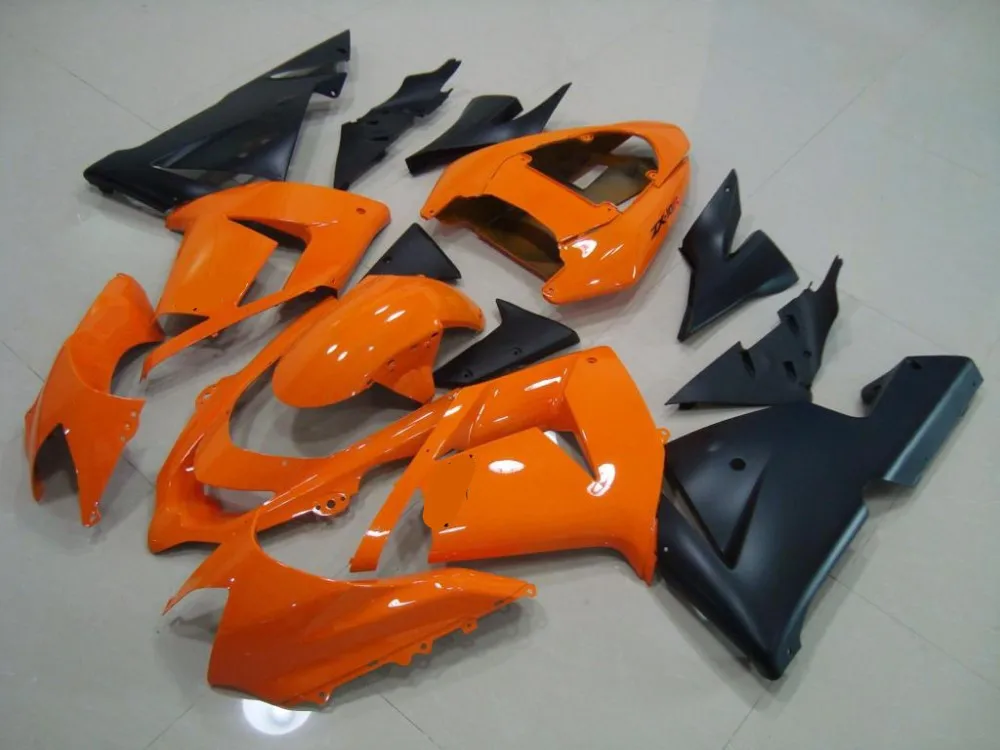 Комплект обтекателей для мотоцикла на заказ KAWASAKI Ninja ZX10R 2004 2005 04 05 Оранжевый