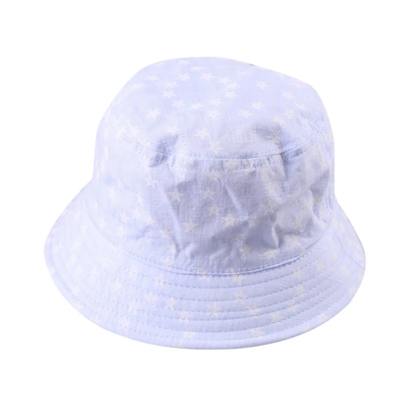 Summer Baby Girls Toddler Star Pattern Bucket Hats Caps Reversible Sun Headwear For Spring | Детская одежда и обувь