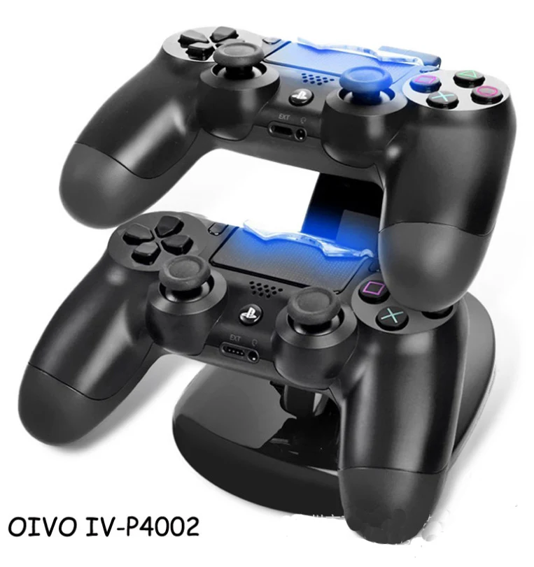 Новая светодиодная зарядная станция с двумя USB-портами для PS4 Playstation 4 док-станция