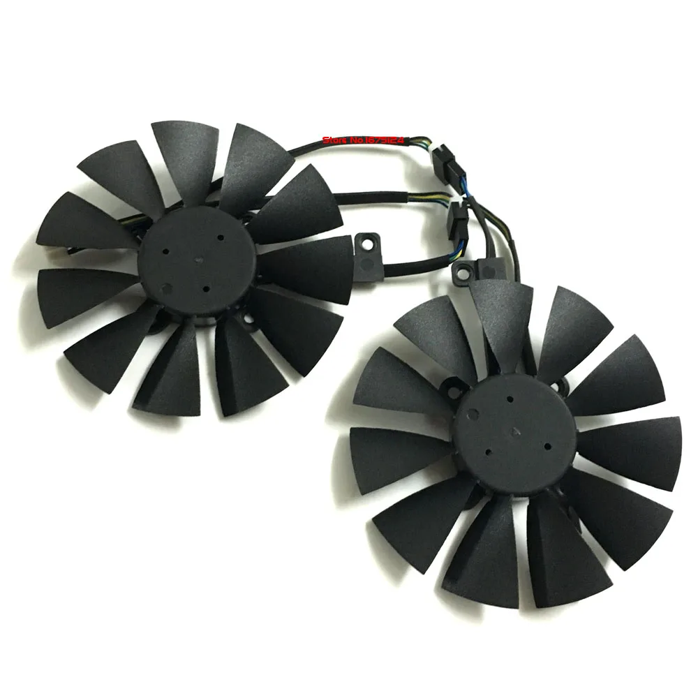 2 шт./компл. GTX 1070 1060 VGA GPU Радиатор вентилятора видеокарты для ASUS GTX1060 GTX1070 двойной