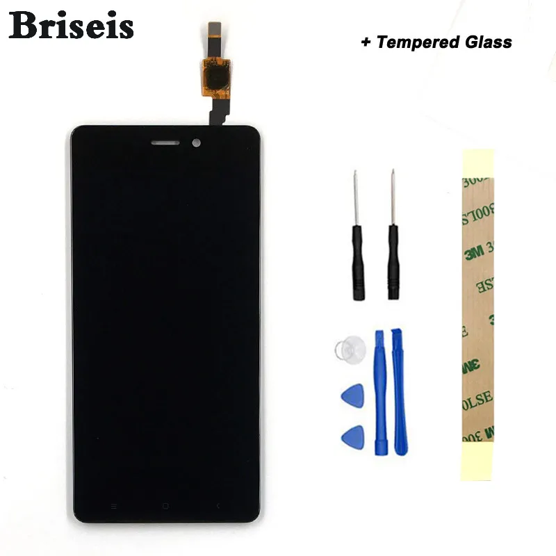Briseis Полный ЖК модуль для Xiaomi Redmi 4 телефон экран дисплей + сенсорный дигитайзер