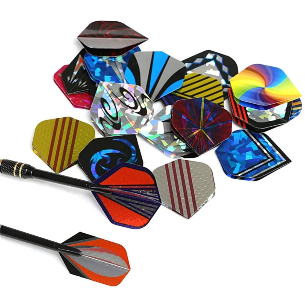 

Beautiful reflective laser darts wing darts tail wing darts accessories aluminum foil darts wing