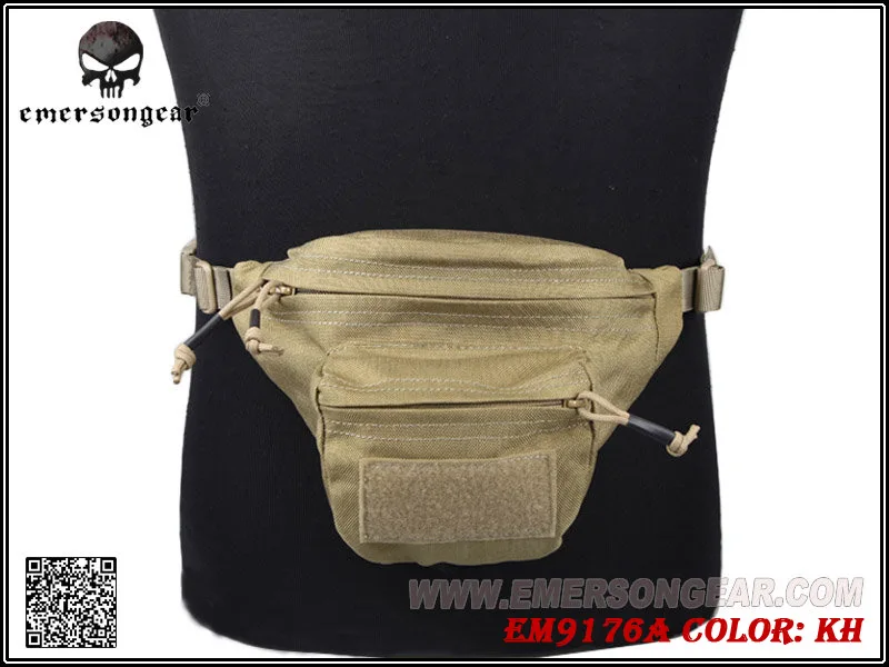 Emersongear Многофункциональный RECON поясная сумка Molle сумка армейская тактическая сумка Мультикам чехол EM9176 черный FG CB AT/FG хаки AOR1 - Цвет: KH