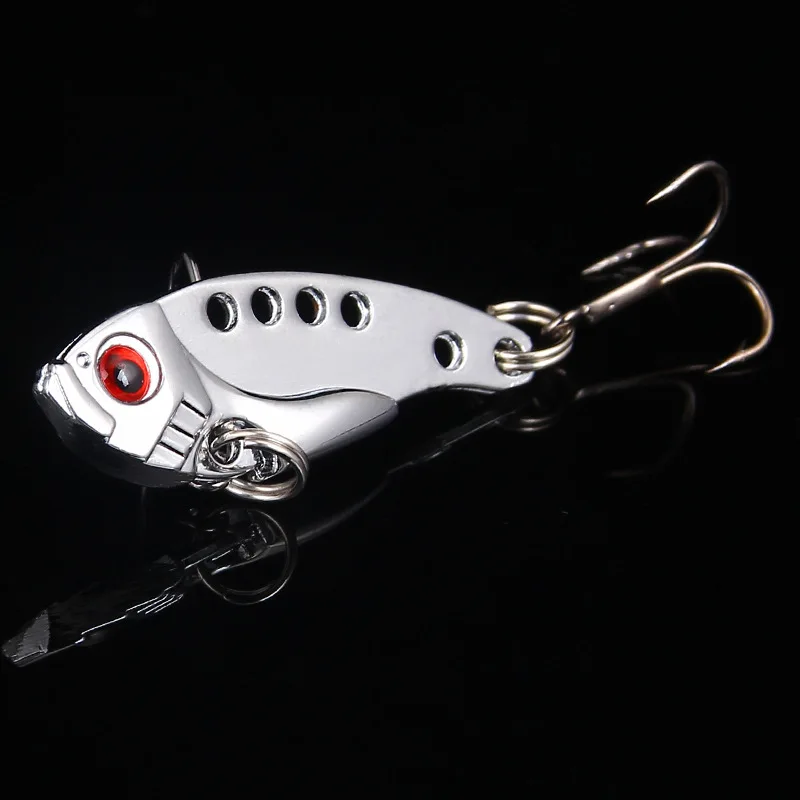 

Metal VIB 3.5CM Vivid 3D Eyes Hard Bait Casting Sinking Winter Fishing Lure Fish Artificial Bait Crank Bait Lure With Hooks