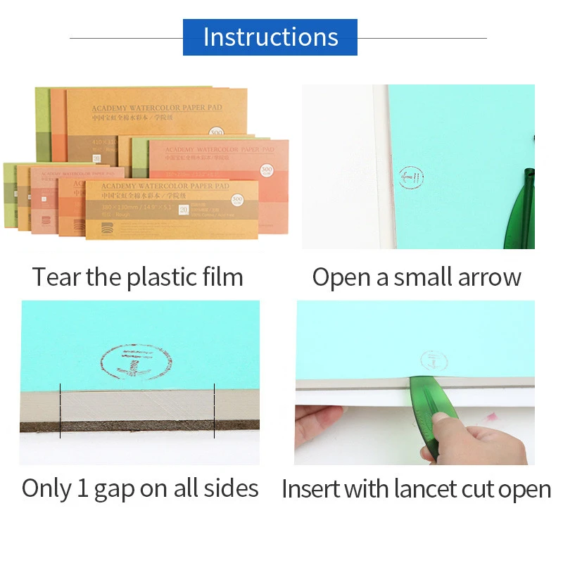 Профессиональная Акварельная бумага для бармена 100% хлопок 20 листов ручная