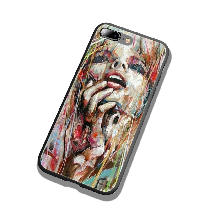 WEBBEDEPP девушка масляная живопись искусство ТПУ для OPPO A1 A3S A5s A7 A37 A57 A73 A83 F5 F11 R15 R17 Pro