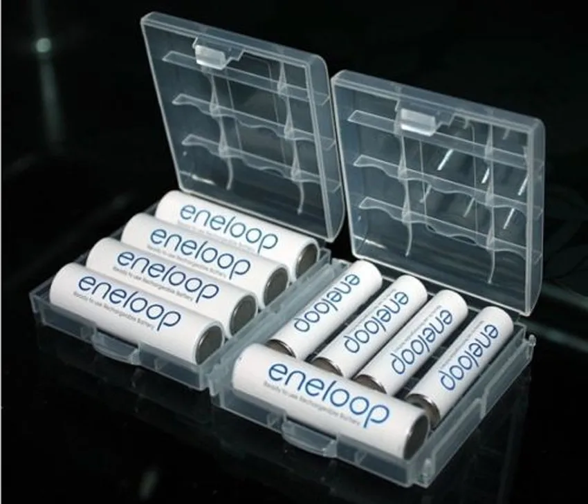 

2PCS Portable Hard Plastic Case Holder Storage Box Cover for AA / AAA Battery