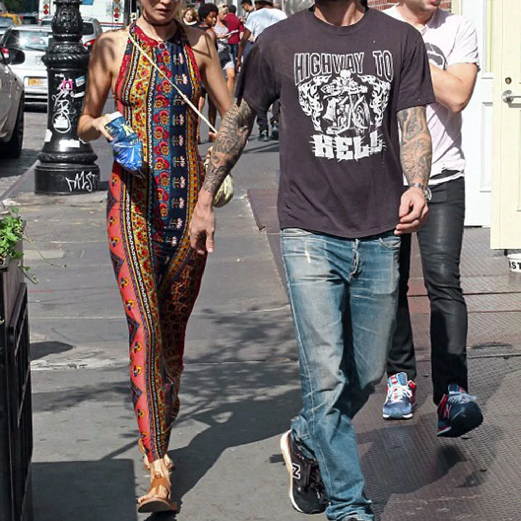 Женское платье макси в национальном стиле сексуальное повседневное длинное без