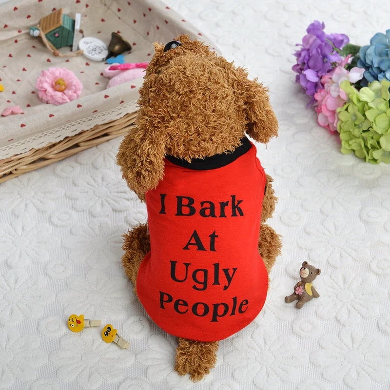 Quality Color Letter Pet Cat Dog Clothes Shirt Small Puppy Coat Teddy Chihuahua Costume Kitty Vest | Дом и сад