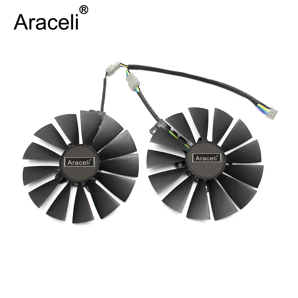 2 шт./компл. 95 мм PLD10010S12H GPU кулер для ASUS DUAL RX580 4G ROG STRIX RX570 GTX 1050TI GTX1080TI игровая Видеокарта охлаждения