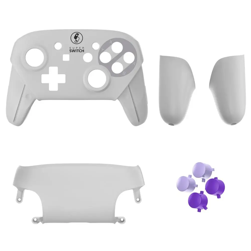 Grey Myriann DIY удобная замена оболочки защитный чехол с кнопками для nintendo Switch Pro контроллер NS Joy-Con игры - Цвет: Grey