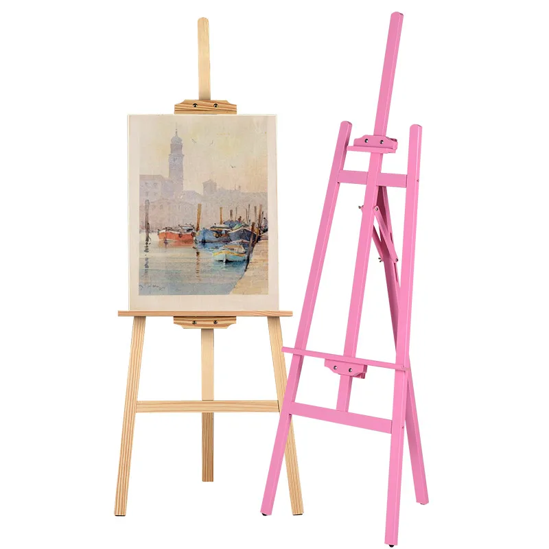 Твердая древесина станковой Caballete Pintura художественная роспись эскиз станковой Caballete Pintura Регулируемый складной мольберт товары для рукоделия для художника