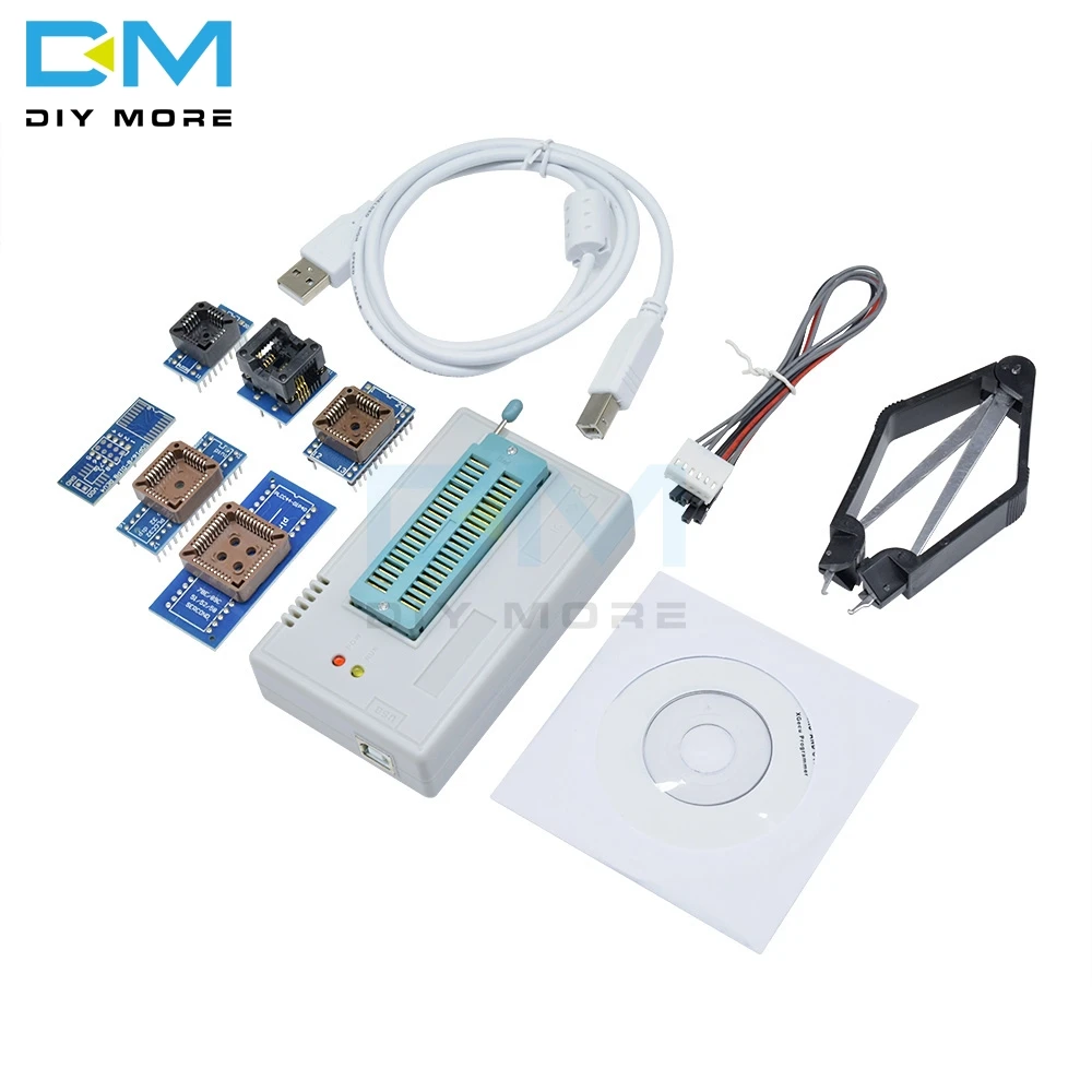 Программатор TL866II Plus USB BIOS EPROM FLASH 6 разъем адаптера Extractor Module 13000 IC Module|Интегральные