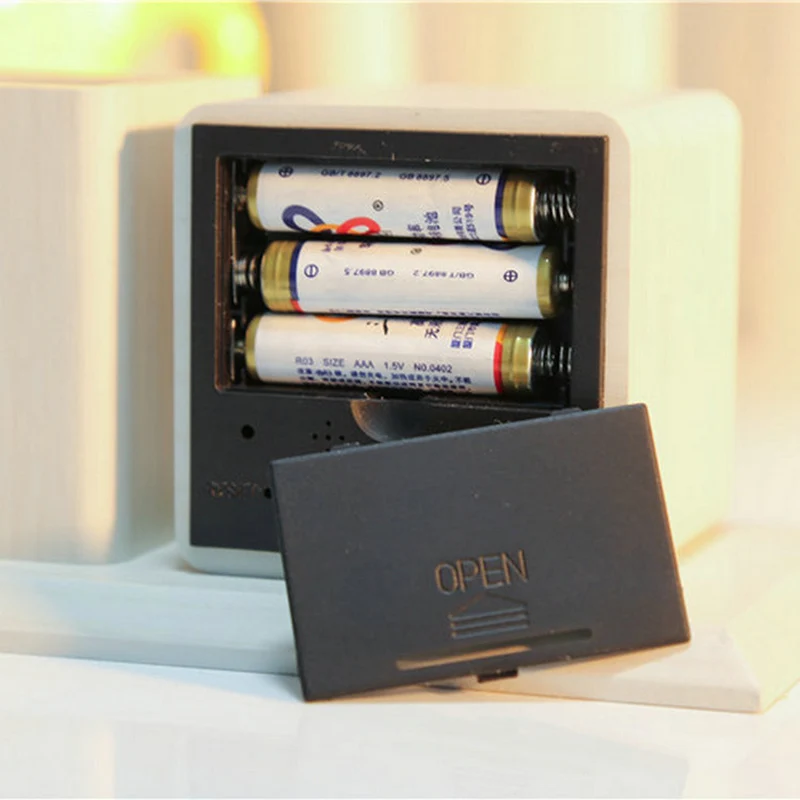 Новый контейнер ручки часы Винтаж LED Будильник с Температура Время Календарь