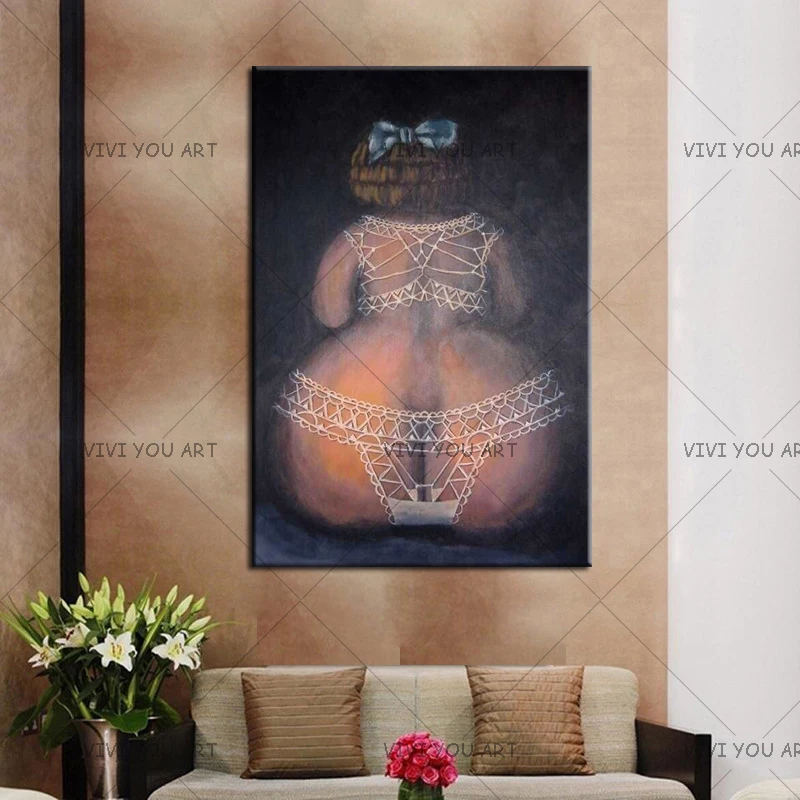 Картина маслом на холсте Эротичная девушка ручная работа 100%|oil painting|art canvaswall pictures |