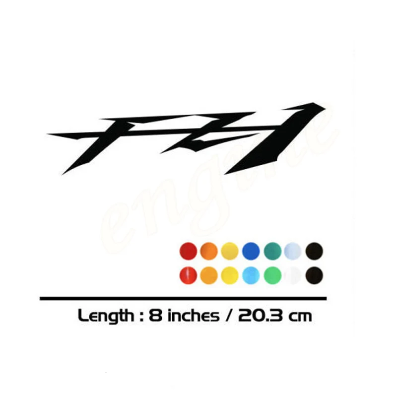 

2 X New Sales motorcycle bike Fuel tank Wheels Fairing notebook Luggage helmet MOTO Sticker decals For YAMAHA FZ1