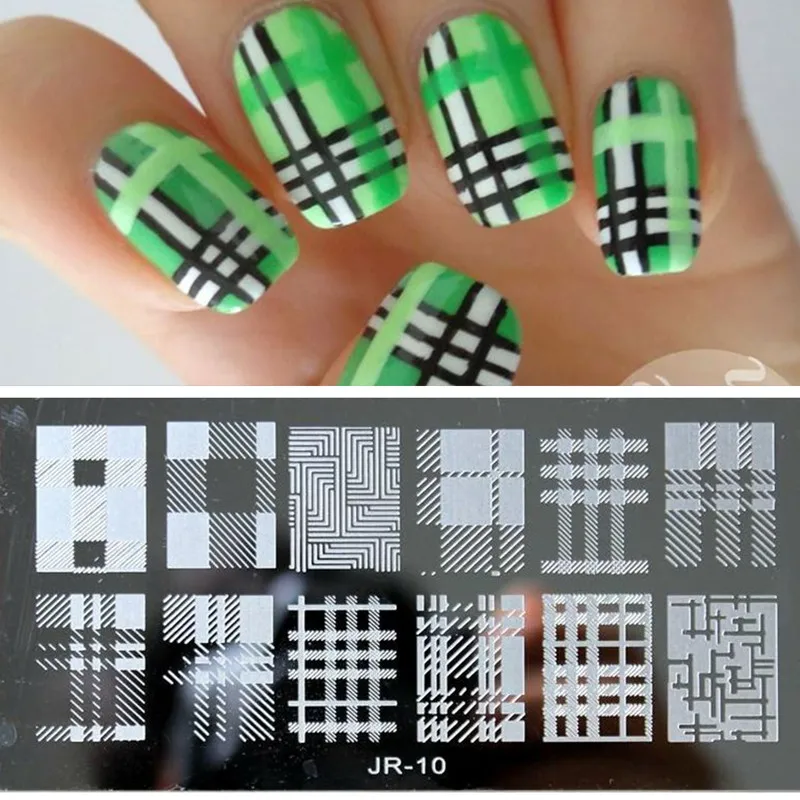 1 шт. печатная пластина для ногтей инструмент печати цветов геометрический