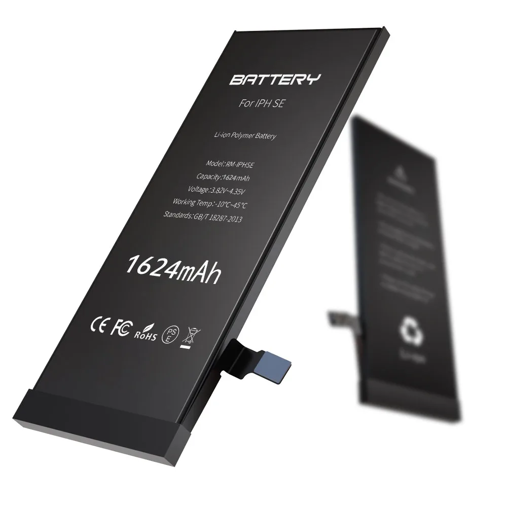 5PCS E-Faith 1624mAh Mobile phone battery For iPhone SE AAA level built-in lithium Standard Capacity Free Shipping | Мобильные
