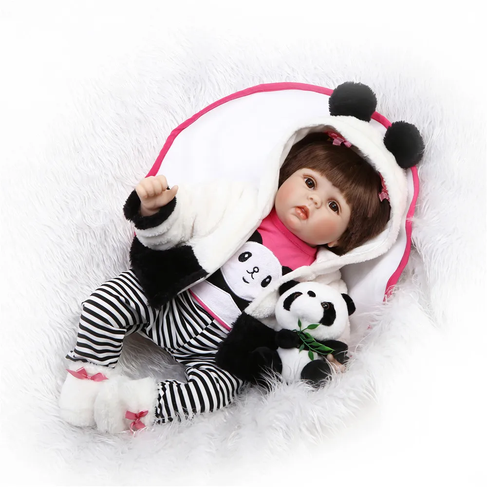 

55 см Kawaii bebe kids Reborn Doll Мягкие силиконовые реалистичные куклы для новорожденных куклы Reborn Girl Лучшие рождественские игрушки подарки для детей