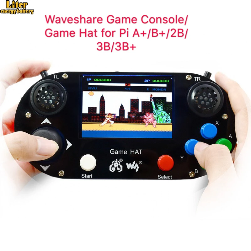 Игровая консоль/игровая шапка для Raspberry Pi A +/B +/2B/3B/3B + 3 5-дюймовый IPS экран 480*320