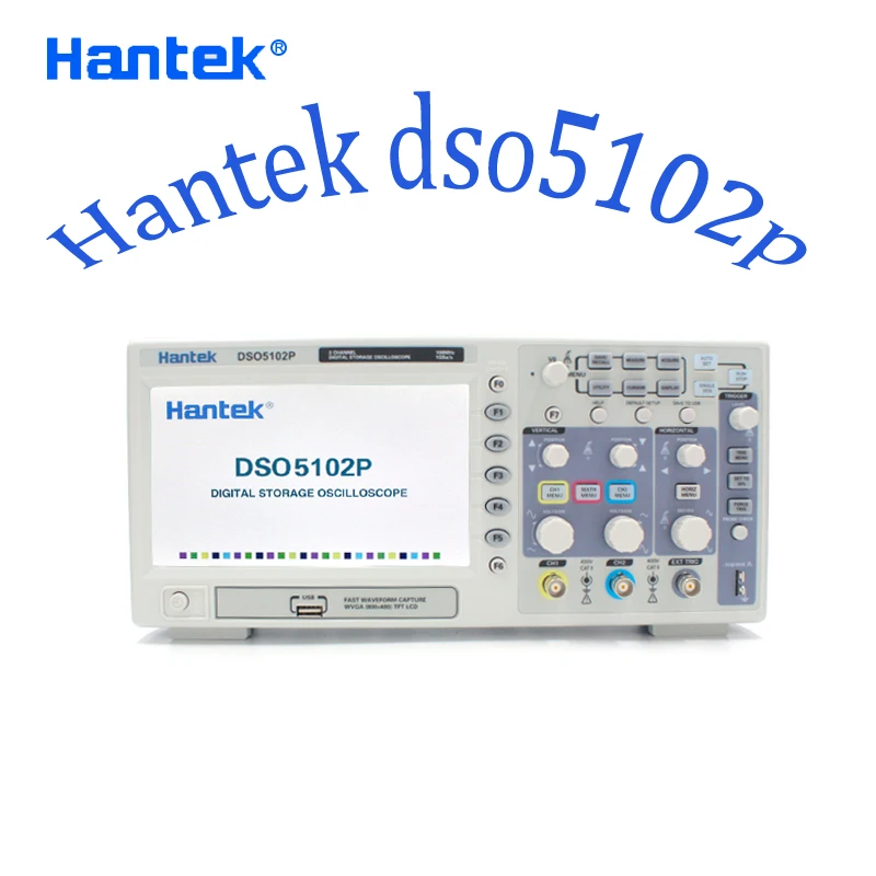 Портативный цифровой Ручной осциллограф Hantek DSO5102P USB 2 канала 100 МГц|oscilloscope usb|hantek