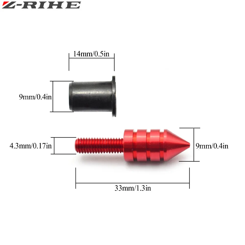 for Kawasaki Z1000SX ER6N Motorcycle Windscreen Spike M5 Bolts Well Nuts For ER-6F ER-6N NINJA 400R 650R Z125 Z250 Z800 | Автомобили и
