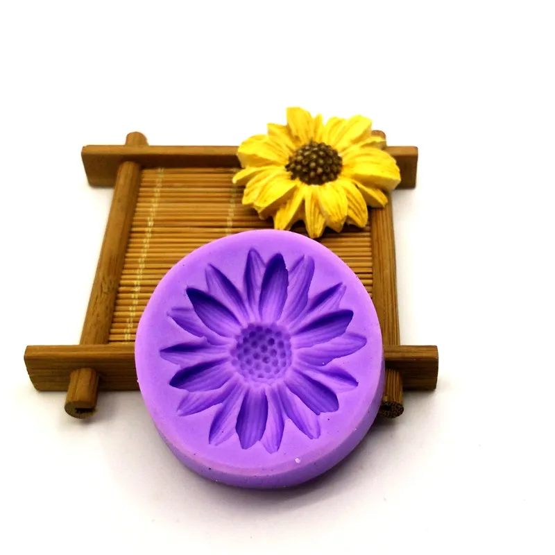 Силиконовая 3D форма для торта и мыла в форме цветка хризантемы 1 шт. выпечка DIY