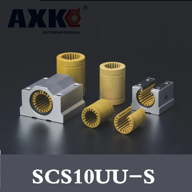 

Axk 10 шт. Sc10uu Scs10uu для 10 мм блока линейного подшипника вала с Lm10uu-s инженерным пластиковым подшипником, низкий уровень шума