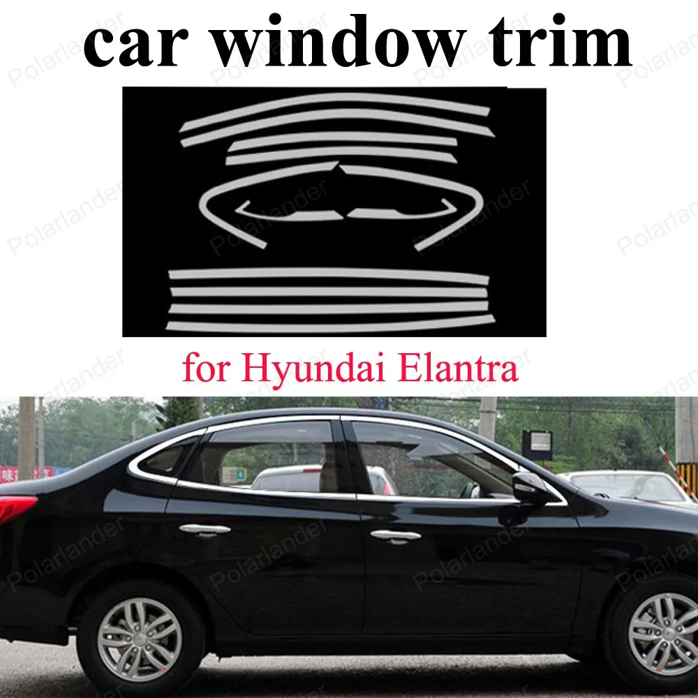 

Window Trim Decoration Strip For H-yundai Elantra Accessories Stainless Steel Car Styling