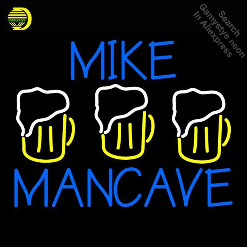 Майка Mancave неоновый светильник знак неоновая вывеска для организаций и магазинов