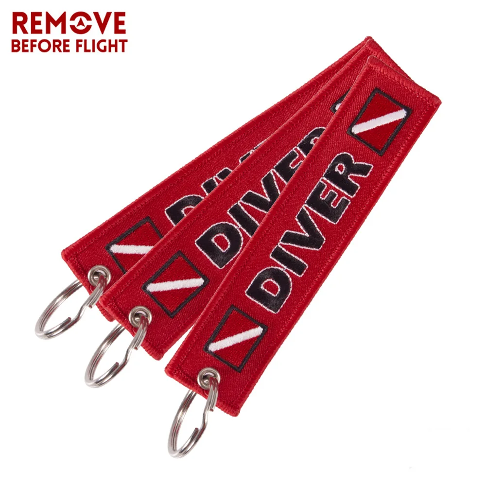 Брелок для ключей с вышивкой REMOVE BEFORE FLIGHT|Брелоки| |